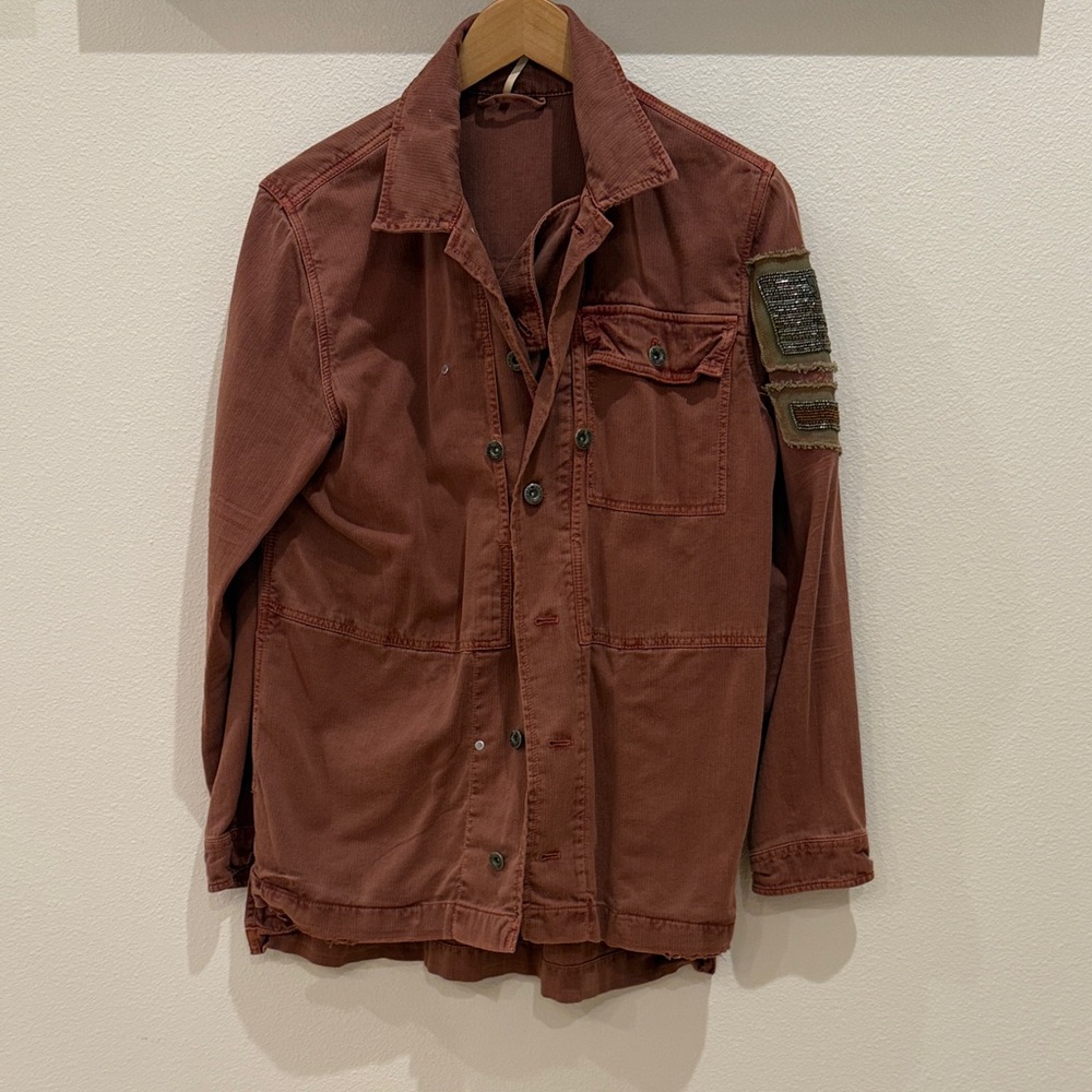 Free People Rust Utility Jacket
